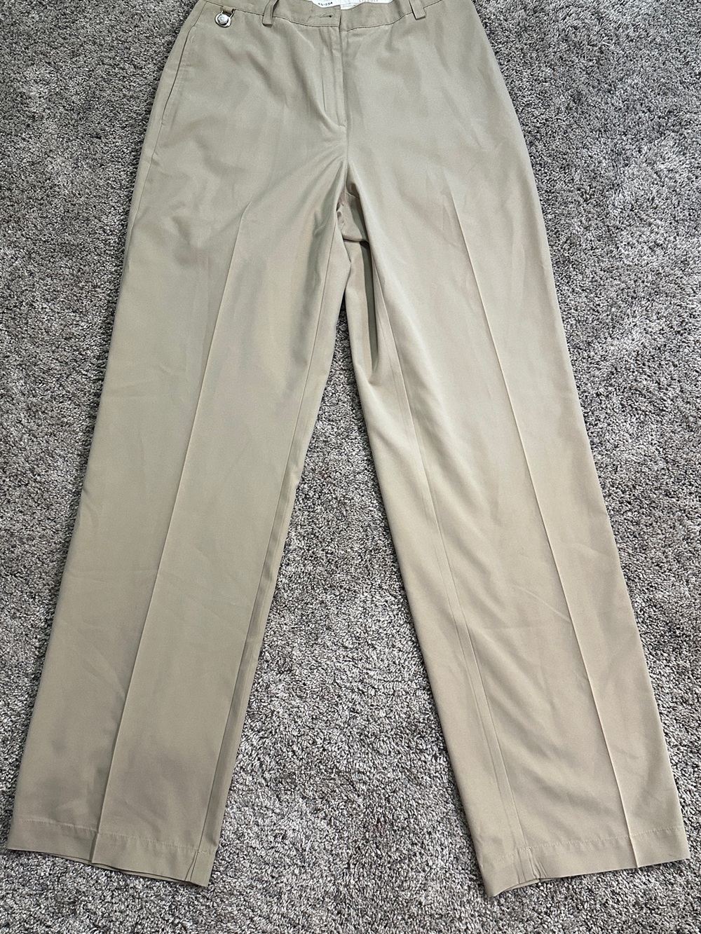 Liz Claiborne Beige Straight Leg Dress Pants